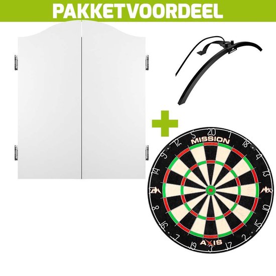 Mission Darts TOR100 Torus 100 | Dartbord LED opvouwbaar draagbaar dartbord reisverlichtingssysteem (metallic rood