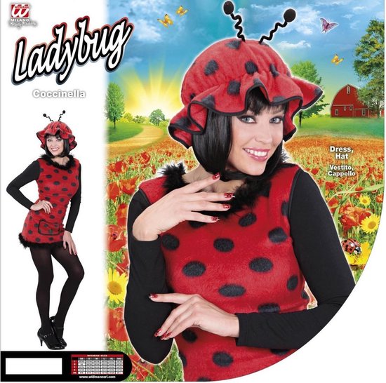 Lieveheersbeestje kostuum dames pluche - Maat M