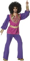 Wilbers & Wilbers - Jaren 80 & 90 Kostuum - Glamour Disco King - Man - paars,roze - Maat 48 - Carnavalskleding - Verkleedkleding