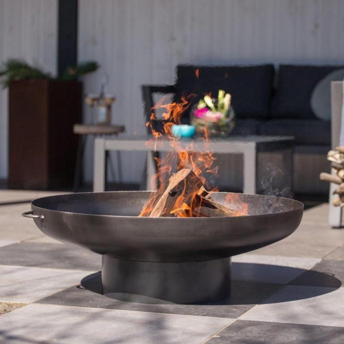 RedFire Oulu Fire Bowl - Ø 80 cm - Black