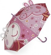 paraplu Peppa Pig & Suzy Schaap junior 48 cm roze