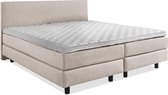 boxspring compleet 200x200 glad Beige