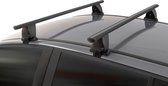 Dakdragers geschikt voor Nissan Leaf (ZE1) 2017-heden 5-deurs hatchback Menabo Delta zwart