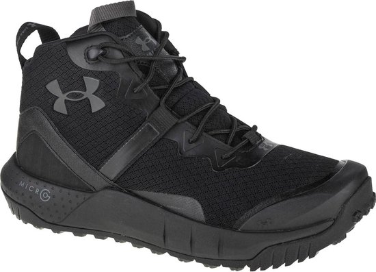 Foto: Under armour micro g valsetz mid 3023741 001 mannen zwart laarzen trekkingschoenen maat 44