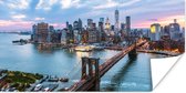 Affiche New York - Skyline - Pont - 150x75 cm