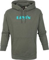 Levi's Graphic Core Hoodie Olijfgroen - maat L