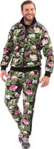 Grappig & Fout Kostuum | Pablo Discobar Festival Suit Marihuana Hawaii Kostuum | Medium | Carnaval kostuum | Verkleedkleding