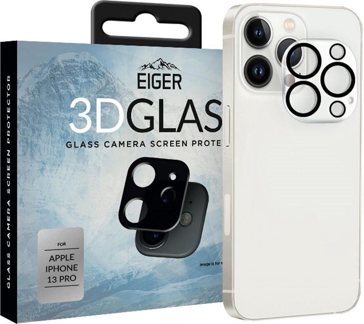Eiger 3D Tempered Glass Apple iPhone 13 Pro Camera Lens Protector