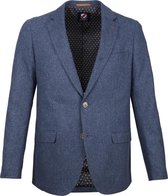 Suitable Blazer Nibe Blauw Herringbone - maat 52