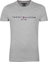 Tommy Hilfiger Logo T-shirt Grijs - maat XL