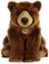 knuffel Mini Yoni grizzly beer bruin 38 cm