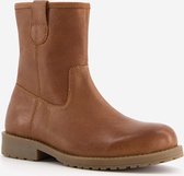 Hush Puppies leren meisjes enkelllaarsjes - Cognac - Maat 33 - Echt leer