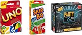 Spellenbundel - 3 Stuks - Uno & Skip-Bo & Party&Co