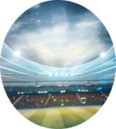 Voetbalstadion Champions League - Foto op Dibond - ⌀ 40 cm