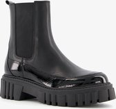 Harper leren dames chelsea boots - Zwart - Maat 38 - Echt leer