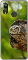Geschikt voor Huawei P20 Lite (2020) hoesje - Uil - Baby - Boom - Siliconen Telefoonhoesje