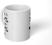 Mok - Studie - Studeren - Quote - 350 ML - Beker - Uitdeelcadeautjes - Mok met Tekst