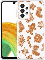 Hoesje Geschikt voor Samsung Galaxy A33 Christmas Cookies