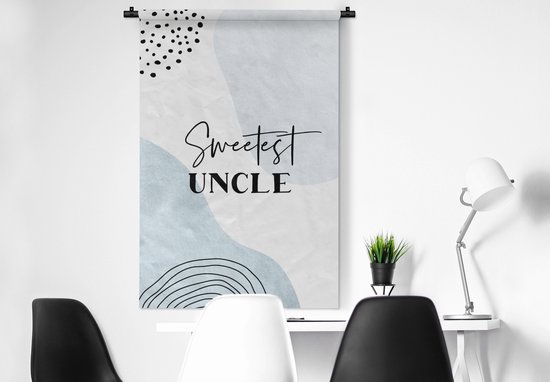 Tapisserie - Toile murale - Dictons - Oncle - Famille - Oncle - 90x135 cm - Tapisserie