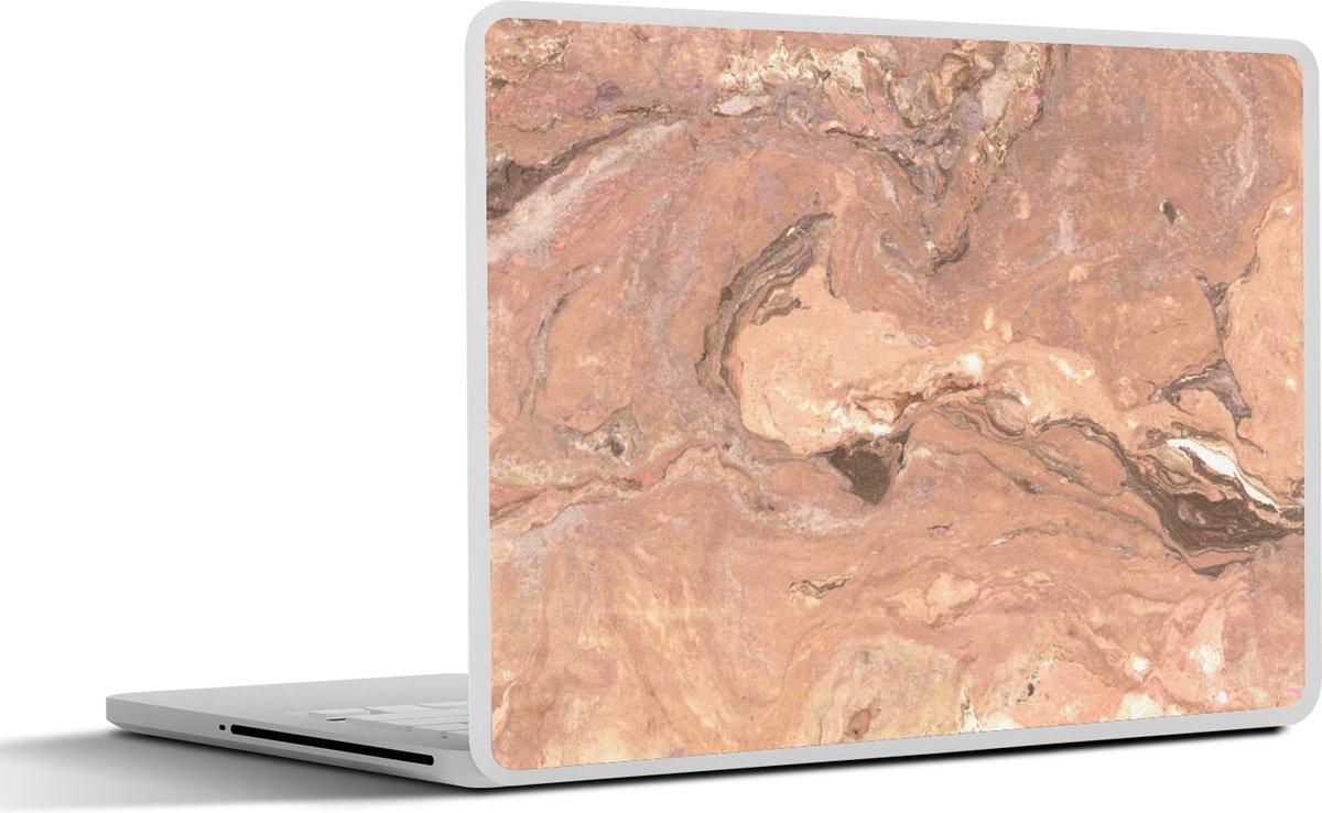 Laptop sticker - 11.6 inch - Rood - Kristal - Graniet print - 30x21cm - Laptopstickers - Laptop skin - Cover
