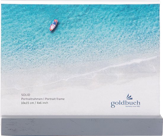 GOLDBUCH GOL-950032 Fotolijst SOLID GREY plexiglas met hout voor 10x15cm foto