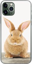 Geschikt voor iPhone 11 Pro hoesje - Konijn - Baby konijn - Dieren - Kind - Meisjes - Jongens - Siliconen Telefoonhoesje