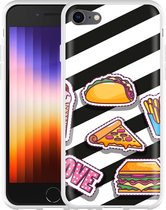 iPhone SE 2022 Hoesje Love Fast Food - Designed by Cazy