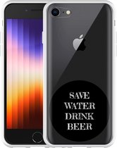 iPhone SE 2022 Hoesje Save Water - Designed by Cazy