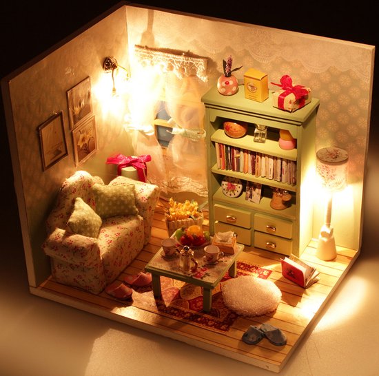 Maquette de maison de poupée miniature - Chambre d'Adabelle acheter ? -  Crafts&Co