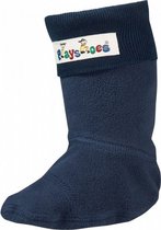 fleecesokken junior donkerblauw maat 32/33