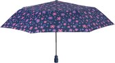 paraplu mini Stippen 99 cm polyester donkerblauw