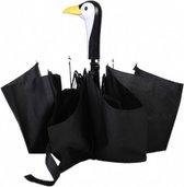 paraplu Pingu√É¬Øn 96,5 x 67,5 cm zijde zwart