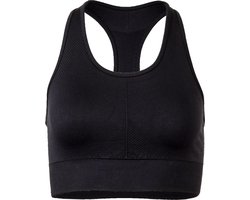 AGU Seamless - Sport BH - Dames - Naadloze constructie - Ademend - Vochtregulerend - Antigeur technologie - Zwart - XS