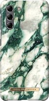 iDeal of Sweden Galaxy S21 Backcover hoesje - Fashion Case - Calacatta Emerald Marble