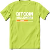 Bitcoin Miljonair Loading - Crypto T-Shirt Kleding Cadeau | Dames / Heren / Unisex | Bitcoin / Ethereum shirt | Grappig Verjaardag kado | BTC Tshirt Met Print | - Groen - 3XL