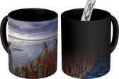 Magische Mok - Foto op Warmte Mokken - Koffiemok - Palen in de Waddenzee bij Moddergat - Magic Mok - Beker - 350 ML - Theemok