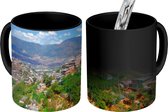 Magische Mok - Foto op Warmte Mok - Bergachtige landschap van Medellín in Colombia - 350 ML - Uitdeelcadeautjes