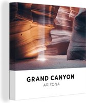 Canvas Schilderij Amerika - Arizona - Grand Canyon - 50x50 cm - Wanddecoratie