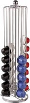 koffiecapsuledispenser Tower 38,5 x 14 cm metaal zilver