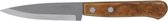 keukenmes 23 cm staal/hout zilver/bruin