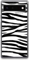 Case Company® - Google Pixel 6 hoesje - Zebra pattern - Soft Cover Telefoonhoesje - Bescherming aan alle Kanten en Schermrand