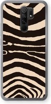 Case Company® - Xiaomi Redmi 9 hoesje - Arizona Zebra - Soft Cover Telefoonhoesje - Bescherming aan alle Kanten en Schermrand