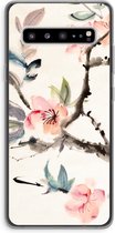 Case Company® - Samsung Galaxy S10 5G hoesje - Japanse bloemen - Soft Cover Telefoonhoesje - Bescherming aan alle Kanten en Schermrand