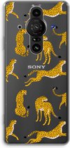 Case Company® - Sony Xperia Pro-I hoesje - Luipaard - Soft Cover Telefoonhoesje - Bescherming aan alle Kanten en Schermrand