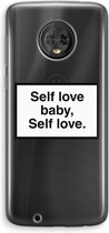 Case Company® - Motorola Moto G6 hoesje - Self love - Soft Cover Telefoonhoesje - Bescherming aan alle Kanten en Schermrand