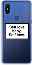 Case Company® - Xiaomi Mi Mix 3 hoesje - Self love - Soft Cover Telefoonhoesje - Bescherming aan alle Kanten en Schermrand