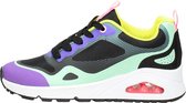 Skechers Uno Color Steps Meisjes Sneakers - Zwart/Multicolour - Maat 31