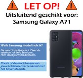 Samsung Galaxy A71 Hoesje Shock Proof Zwart - Samsung Galaxy A71 Hoesje Zwart Case Shock - Samsung Galaxy A71 Zwart Shock Proof Back Case