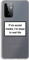 Case Company® - Samsung Galaxy A72 hoesje - I'm dope - Soft Cover Telefoonhoesje - Bescherming aan alle Kanten en Schermrand