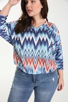 Paprika Dames T-shirt in tricot - T-shirt - Maat 46